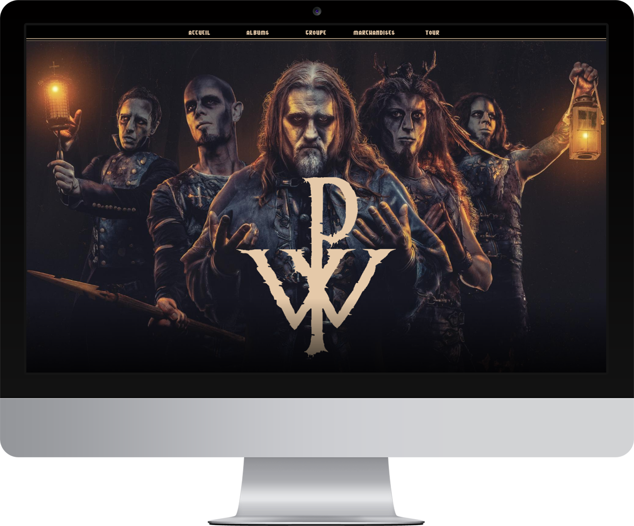 Le site Powerwolf sur PC