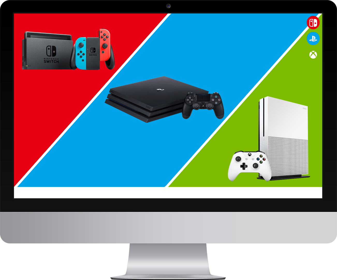 Le site sur les consoles sur PC